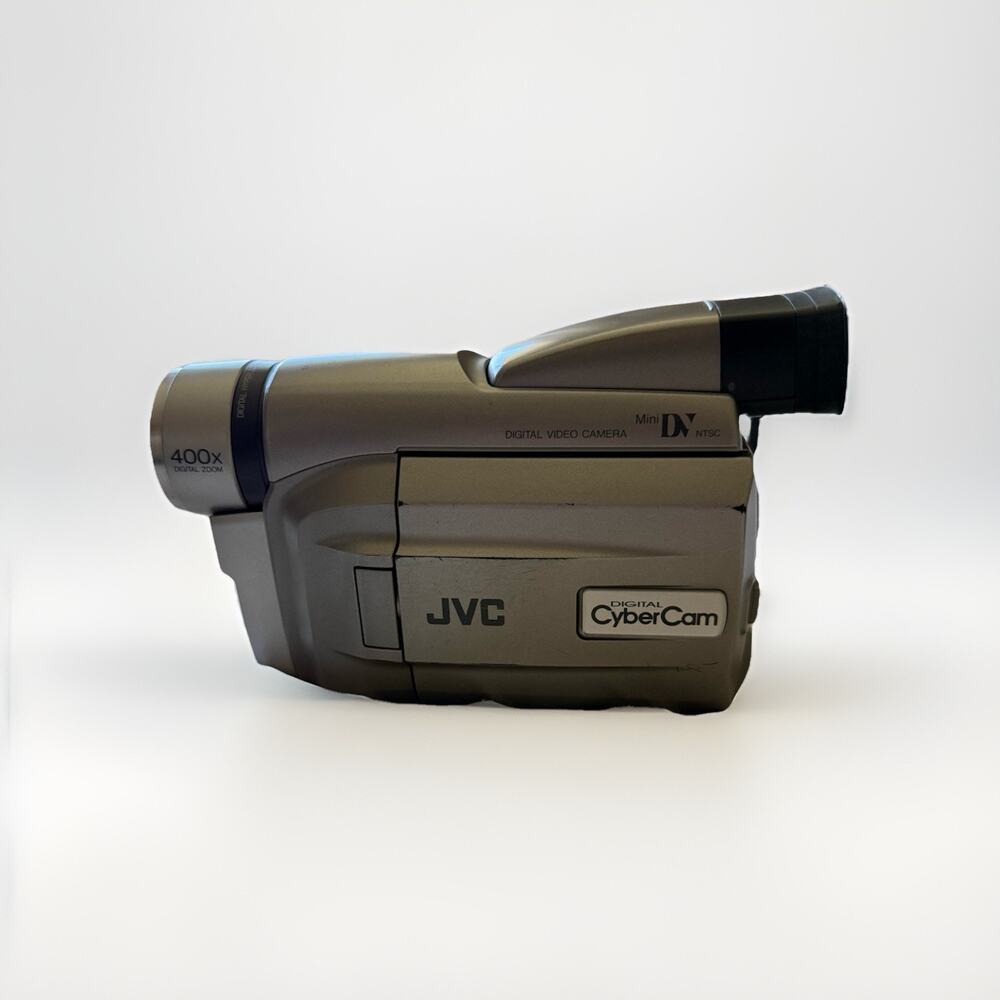 JVC GR-DVF31U Silver 3" TFT LCD MiniDV 400x Digital Zoom Camcorder -Broken Power